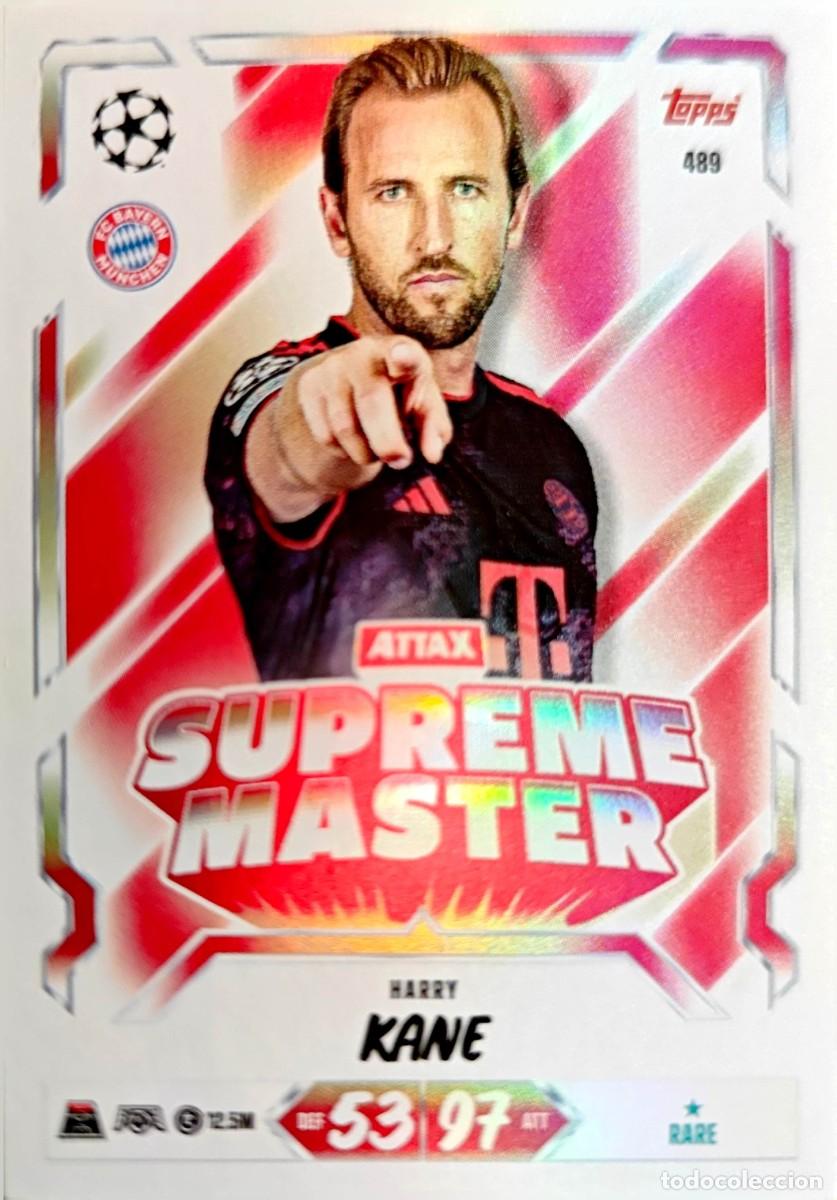 Figurine di Calcio: 489 Harry Kane - FC Bayern M&uuml;nchen - SUPREME MASTER - TOPPS Match Attax 2026 2027 26 27