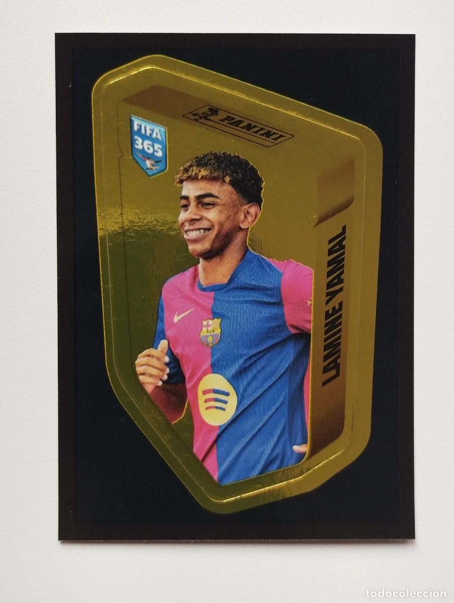 Figurine di Calcio: CROMO STICKER EDICION PANINI BRASIL FIFA 365 2025 LAMINE YAMAL YAM BARCELONA MY GOLDEN TEAM