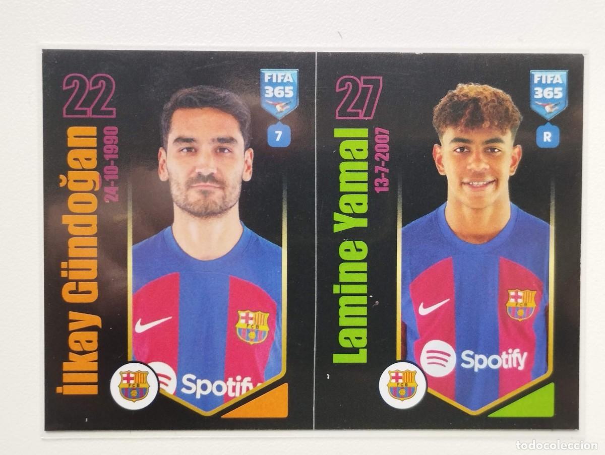 Cartes &agrave; collectionner de Football: CROMO STICKER EDICION PANINI BRASIL FIFA 365 2023 2024 BARCELONA 160 GUNDOGAN LAMINE YAMAL