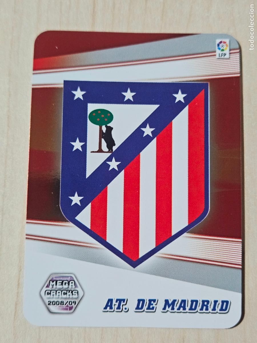 Cartes &agrave; collectionner de Football: CROMO N&ordm; 37 ESCUDO - MEGACRACKS 2008 09 - ATLETICO DE MADRID