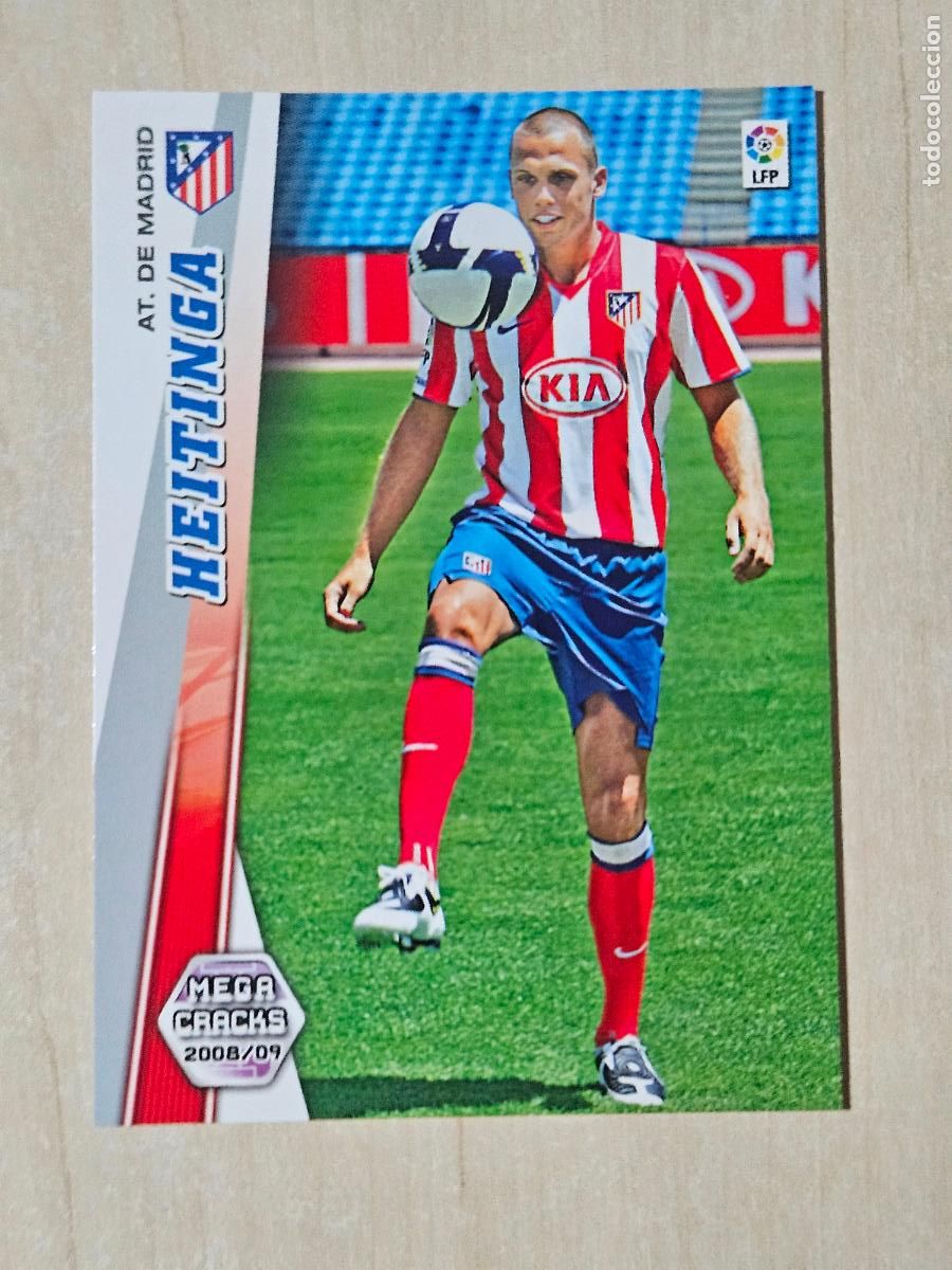 Cartes &agrave; collectionner de Football: CROMO N&ordm; 43 HEITINGA - MEGACRACKS 2008 09 - ATLETICO DE MADRID