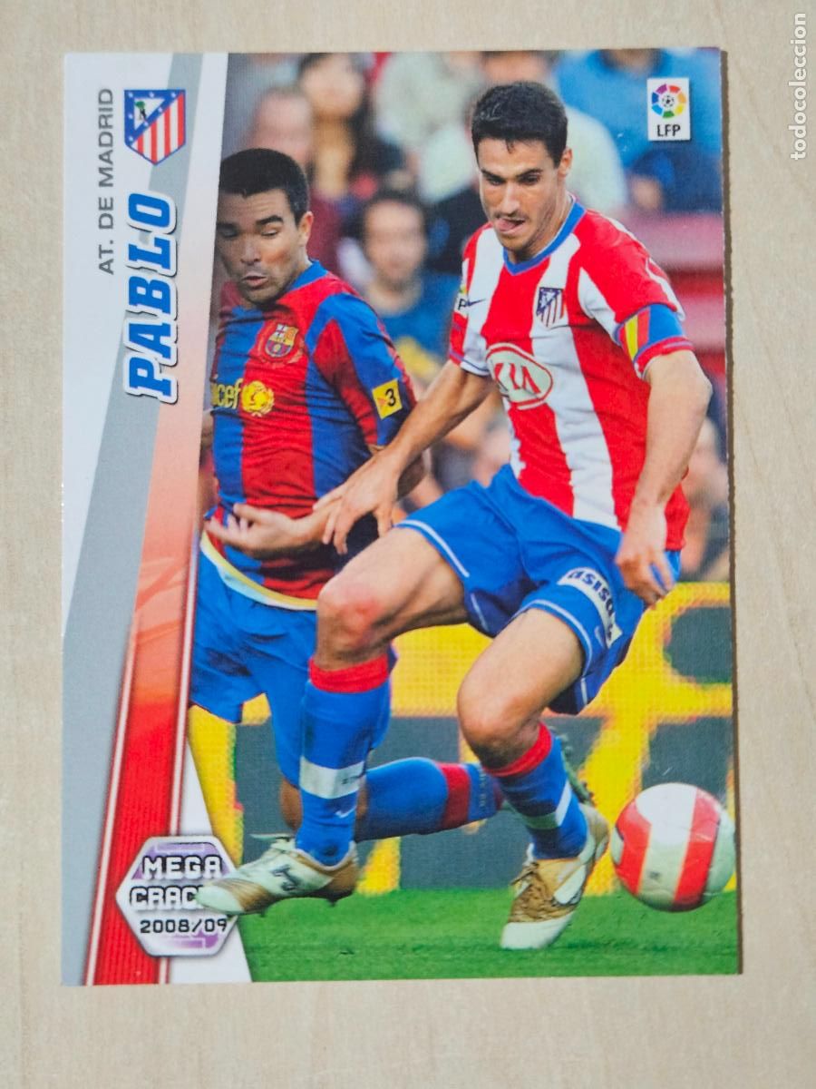 Cartes &agrave; collectionner de Football: CROMO N&ordm; 44 PABLO - MEGACRACKS 2008 09 - ATLETICO DE MADRID