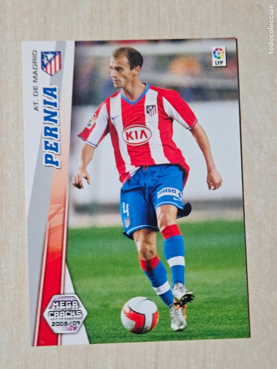 Cartes &agrave; collectionner de Football: CROMO N&ordm; 45 PERNIA - MEGACRACKS 2008 09 - ATLETICO DE MADRID