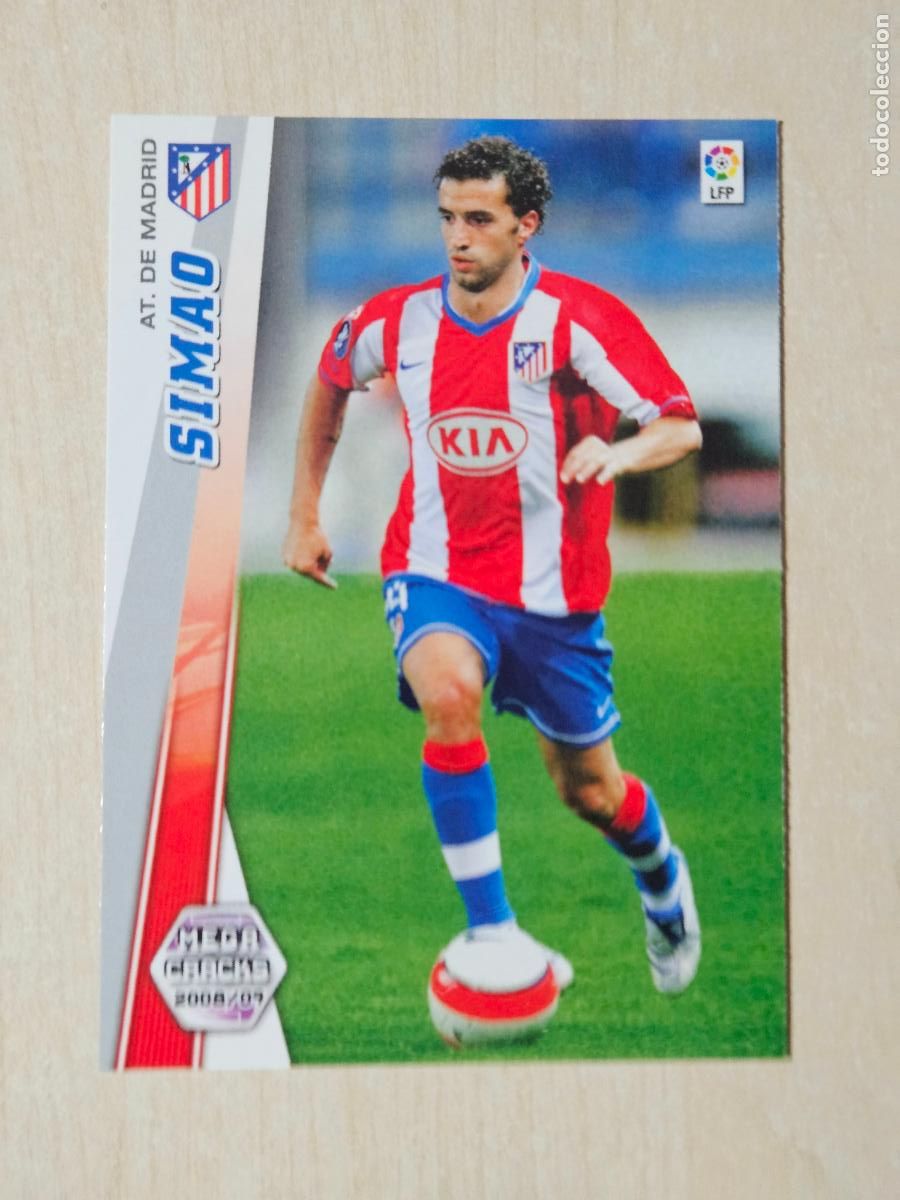 Cartes &agrave; collectionner de Football: CROMO N&ordm; 50 SIMAO - MEGACRACKS 2008 09 - ATLETICO DE MADRID