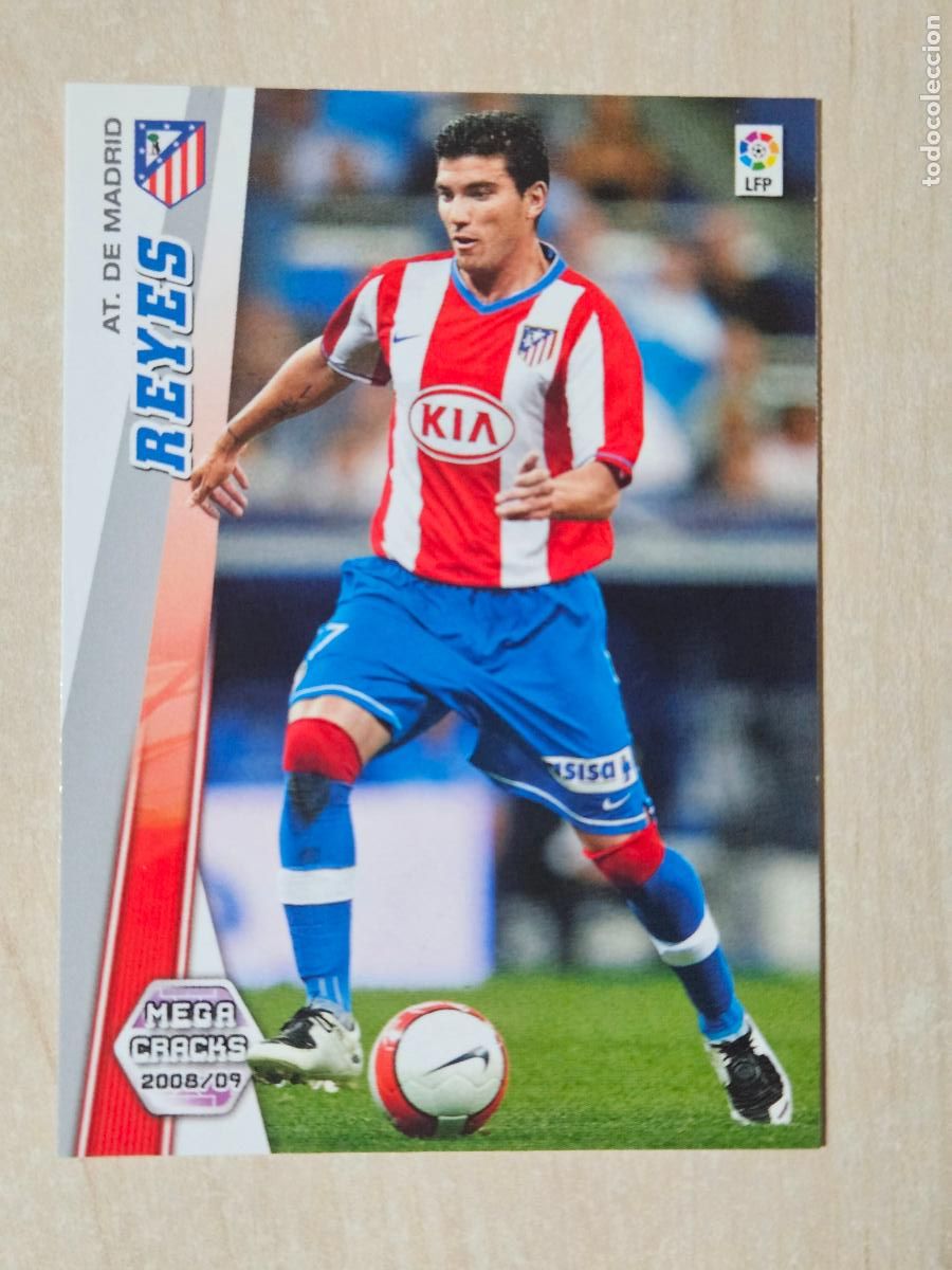 Fu&szlig;ball-Sticker: CROMO N&ordm; 51 REYES - MEGACRACKS 2008 09 - ATLETICO DE MADRID