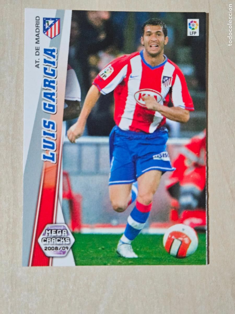 Fu&szlig;ball-Sticker: CROMO N&ordm; 52 LUIS GARCIA - MEGACRACKS 2008 09 - ATLETICO DE MADRID