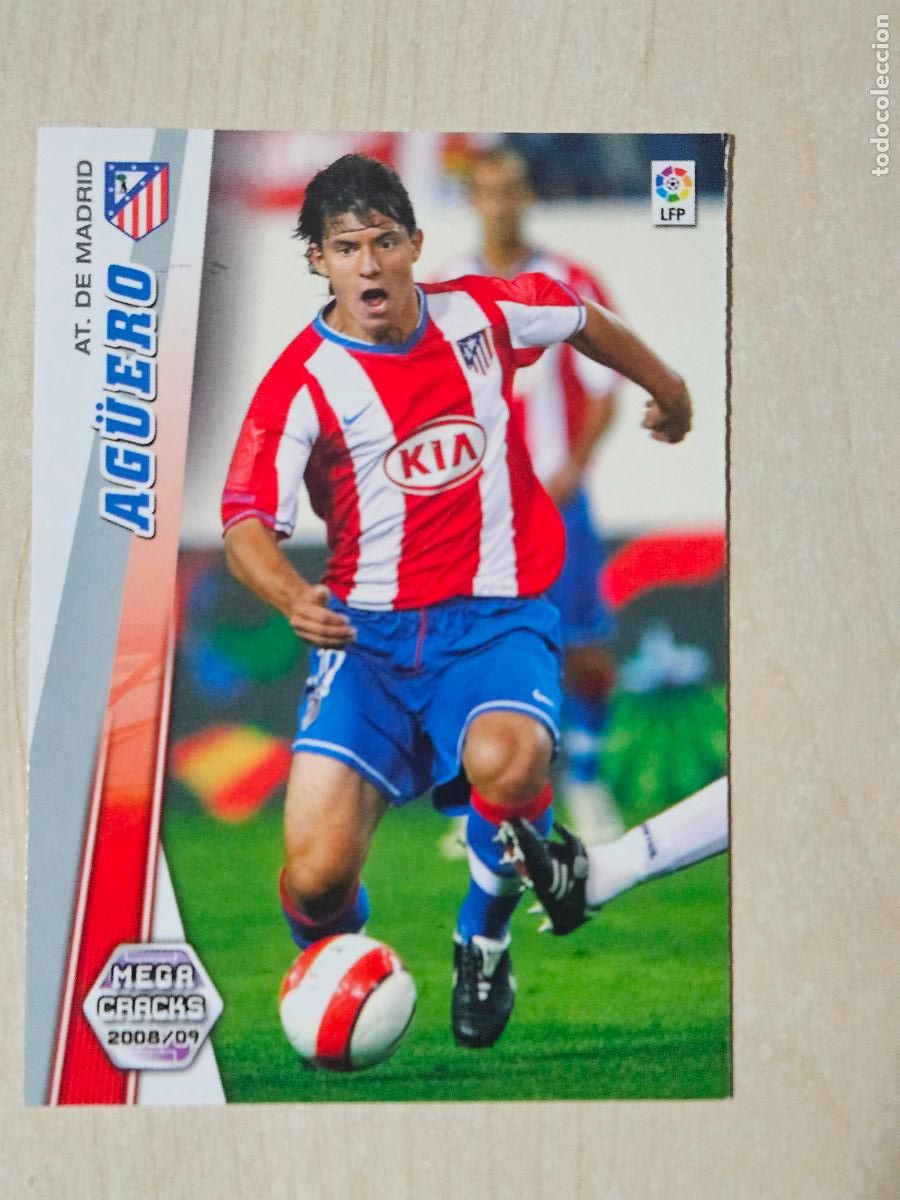 Fu&szlig;ball-Sticker: CROMO N&ordm; 53 AGUERO - MEGACRACKS 2008 09 - ATLETICO DE MADRID