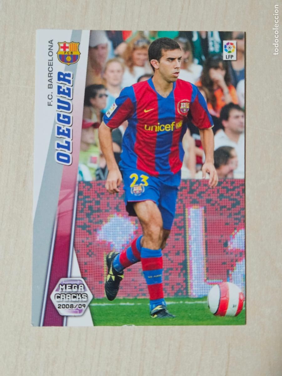 Fu&szlig;ball-Sticker: CROMO N&ordm; 57 OLEGUER - MEGACRACKS 2008 09 - BARCELONA