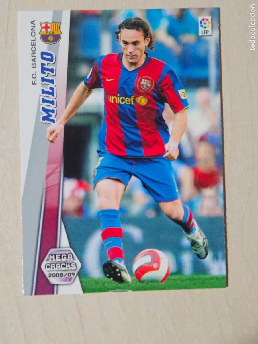 Fu&szlig;ball-Sticker: CROMO N&ordm; 59 MILITO - MEGACRACKS 2008 09 - BARCELONA