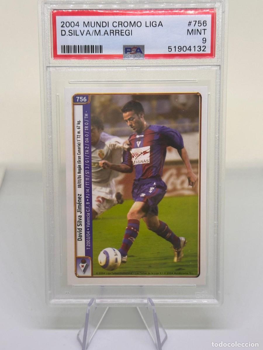 Cromos de Futebol: Rookie RC Rara David Silva Mikel Arregi #756 Mundicromo 2004 Psa 9