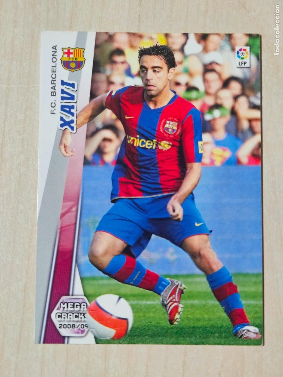 Football Stickers: CROMO N&ordm; 65 XAVI - MEGACRACKS 2008 09 - BARCELONA