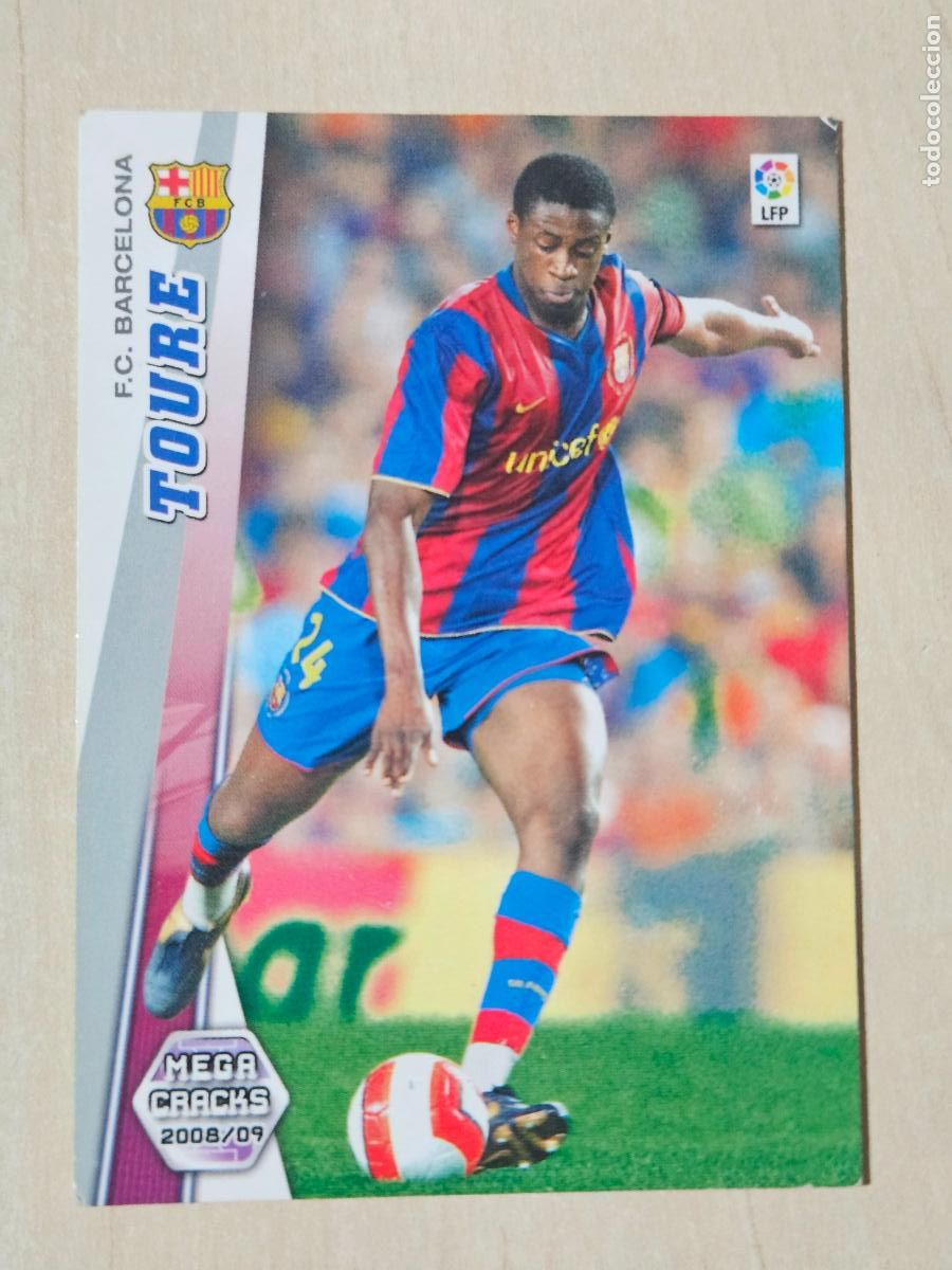 Football Stickers: CROMO N&ordm; 68 TOURE - MEGACRACKS 2008 09 - BARCELONA
