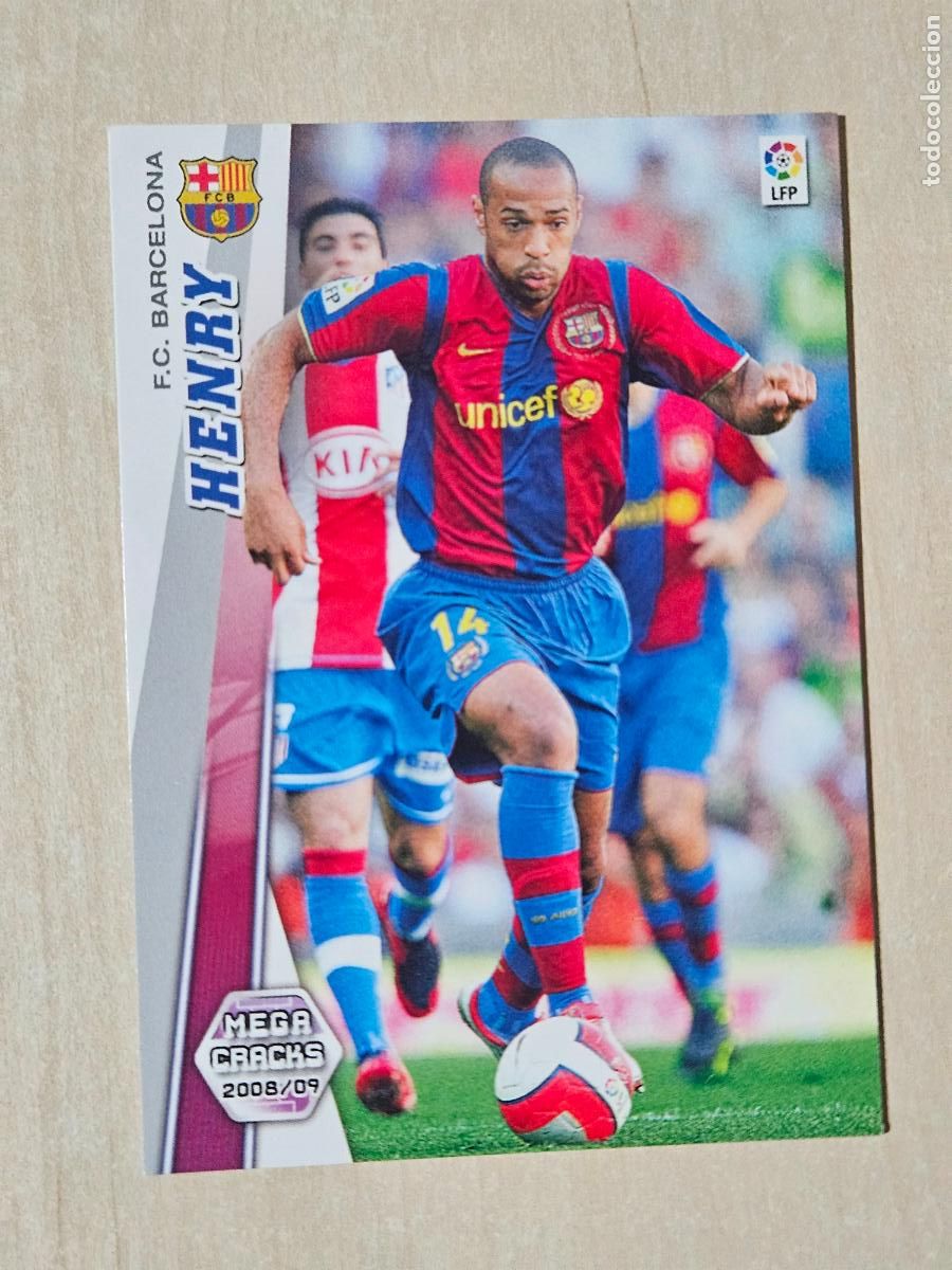 Fu&szlig;ball-Sticker: CROMO N&ordm; 72 HENRY - MEGACRACKS 2008 09 - BARCELONA