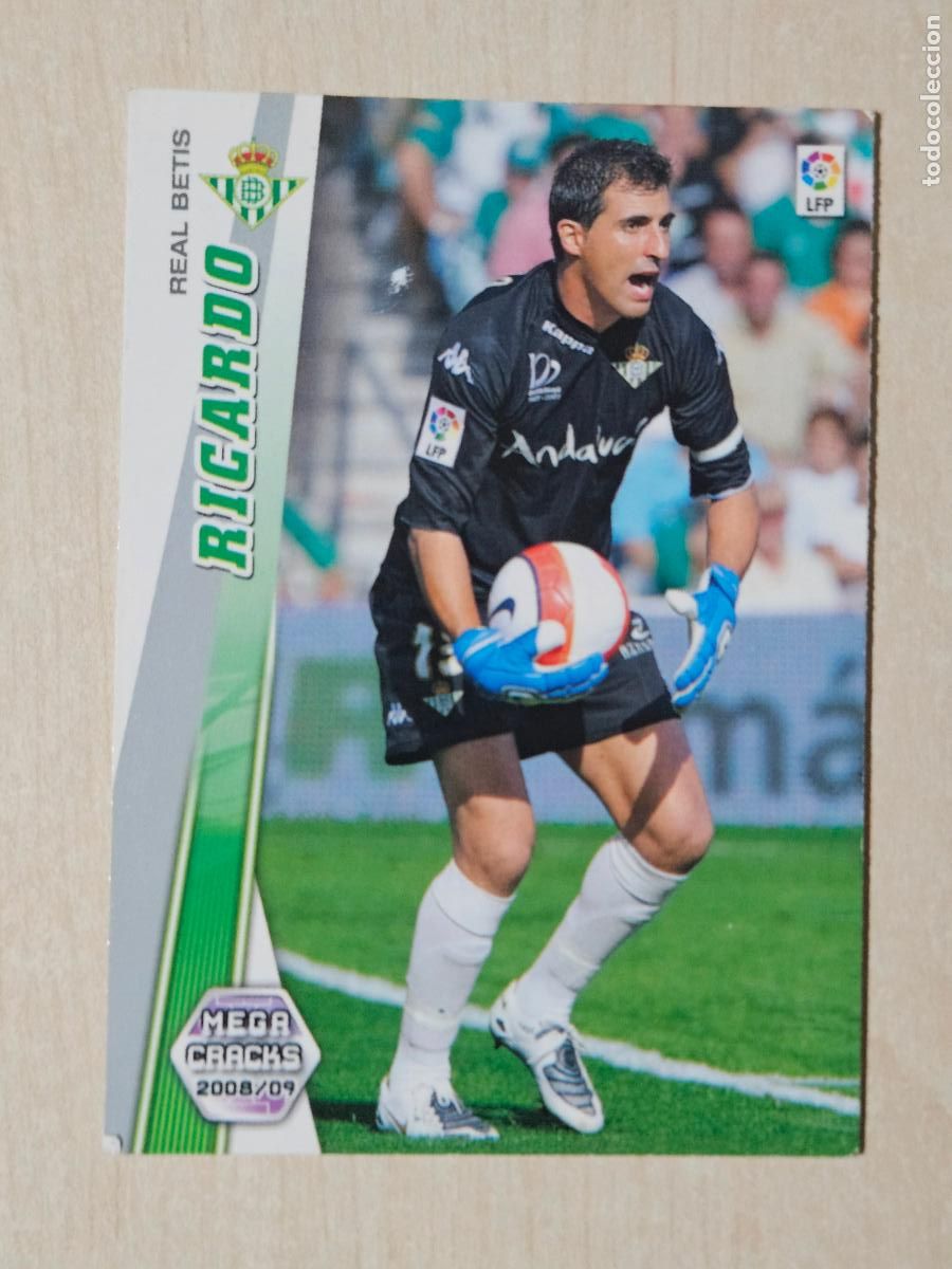 Fu&szlig;ball-Sticker: CROMO N&ordm; 74 RICARDO - MEGACRACKS 2008 09 - REAL BETIS