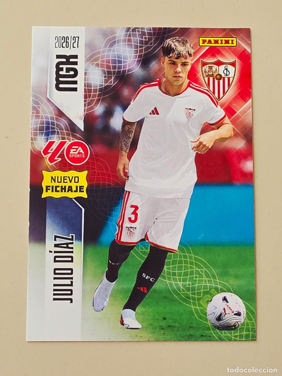 Fu&szlig;ball-Sticker: 477 Julio D&iacute;az, Sevilla FC, Nuevo Fichaje, Panini Megacracks MGK 2026 2027 26 27