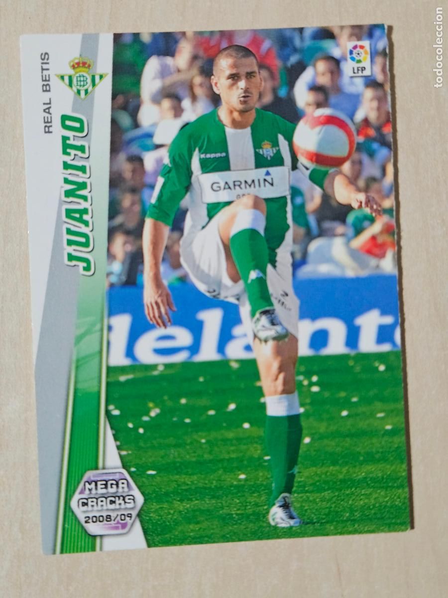 Football Stickers: CROMO N&ordm; 79 JUANITO - MEGACRACKS 2008 09 - REAL BETIS