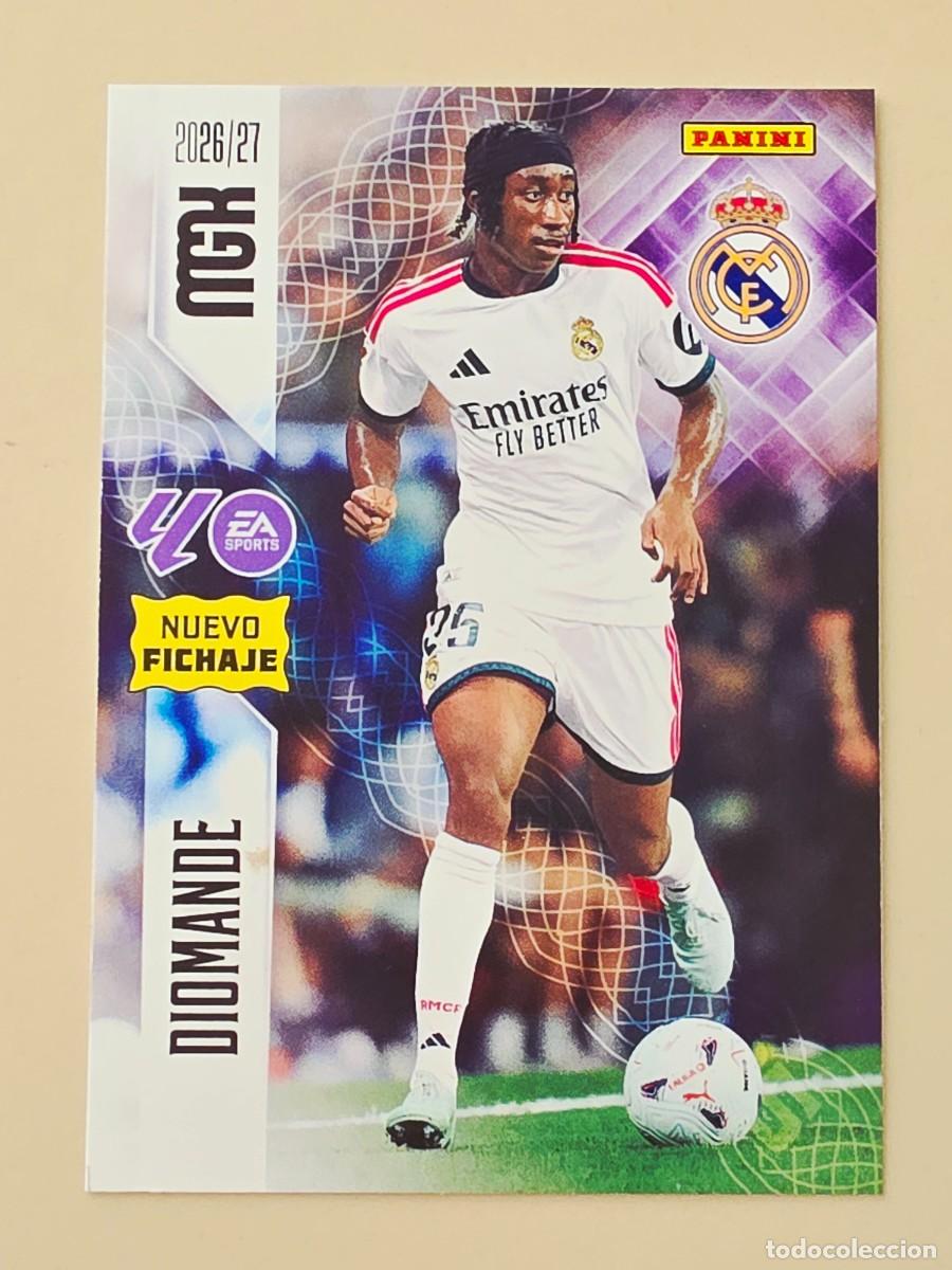 Fu&szlig;ball-Sticker: 478 Yan Diomande, Real Madrid, Nuevo Fichaje, Panini Megacracks MGK 2026 2027 26 27