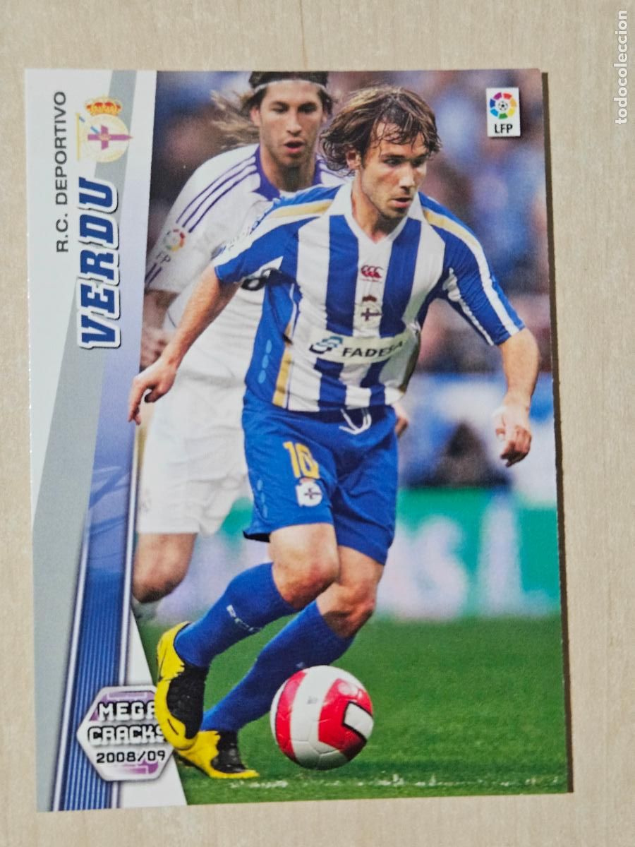 Football Stickers: CROMO N&ordm; 103 VERDU - MEGACRACKS 2008 09 - DEPORTIVO DE LA CORU&Ntilde;A