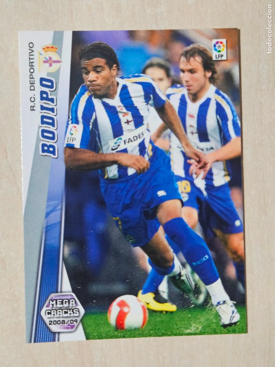 Football Stickers: CROMO N&ordm; 108 BODIPO - MEGACRACKS 2008 09 - DEPORTIVO DE LA CORU&Ntilde;A