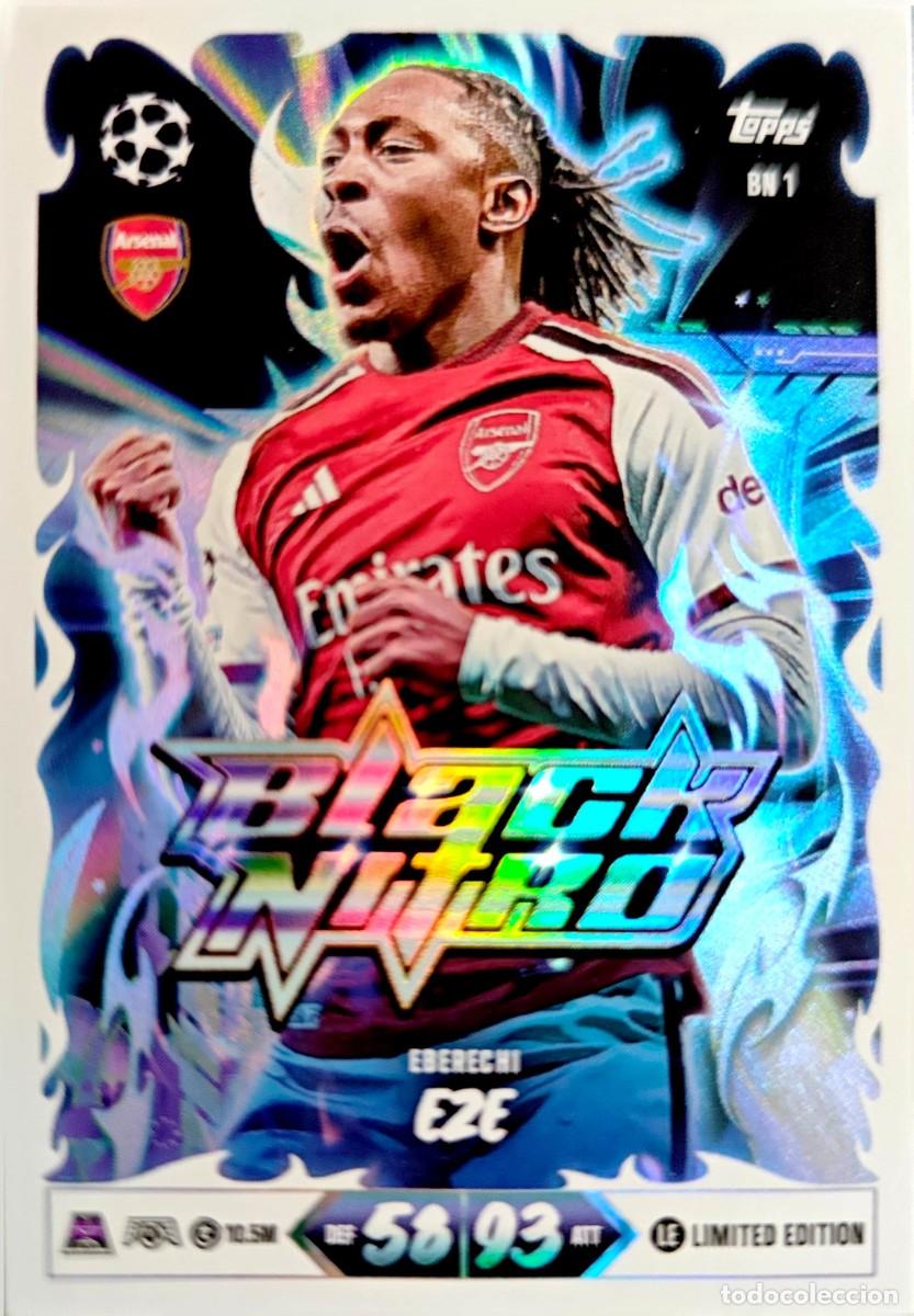 Figurine di Calcio: BN 1 BN1 Eberechi Eze - Arsenal FC - BLACK NITRO - TOPPS Match Attax 2026 2027 26 27