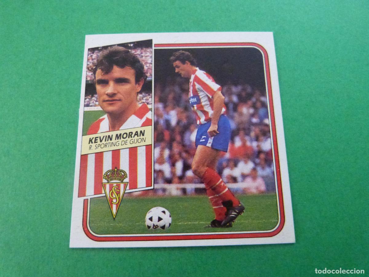 Figurine di Calcio: CROMO FUTBOL KEVIN MORAN SPORTING DE GIJ&Oacute;N DESPEGADO LIGA ESTE 89-90