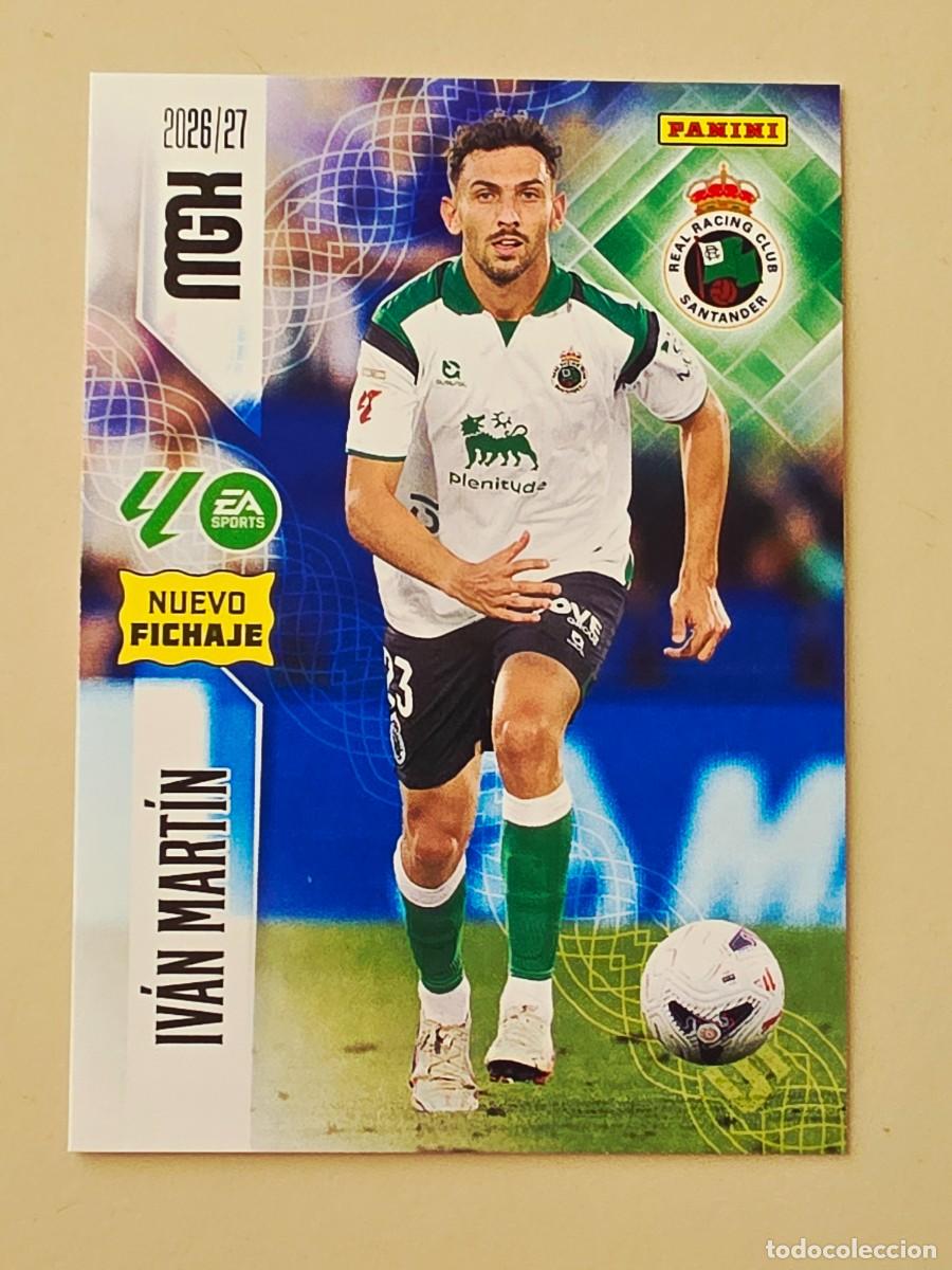 Fu&szlig;ball-Sticker: 481 Iv&aacute;n Mart&iacute;n, Racing de Santander, Nuevo Fichaje, Panini Megacracks MGK 2026 2027 26 27