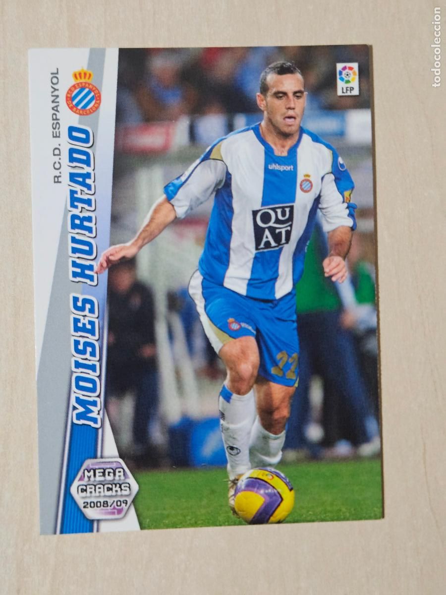 Cromos de f&uacute;tbol: CROMO N&ordm; 116 MOISES HURTADO - MEGACRACKS 2008 09 - ESPANYOL