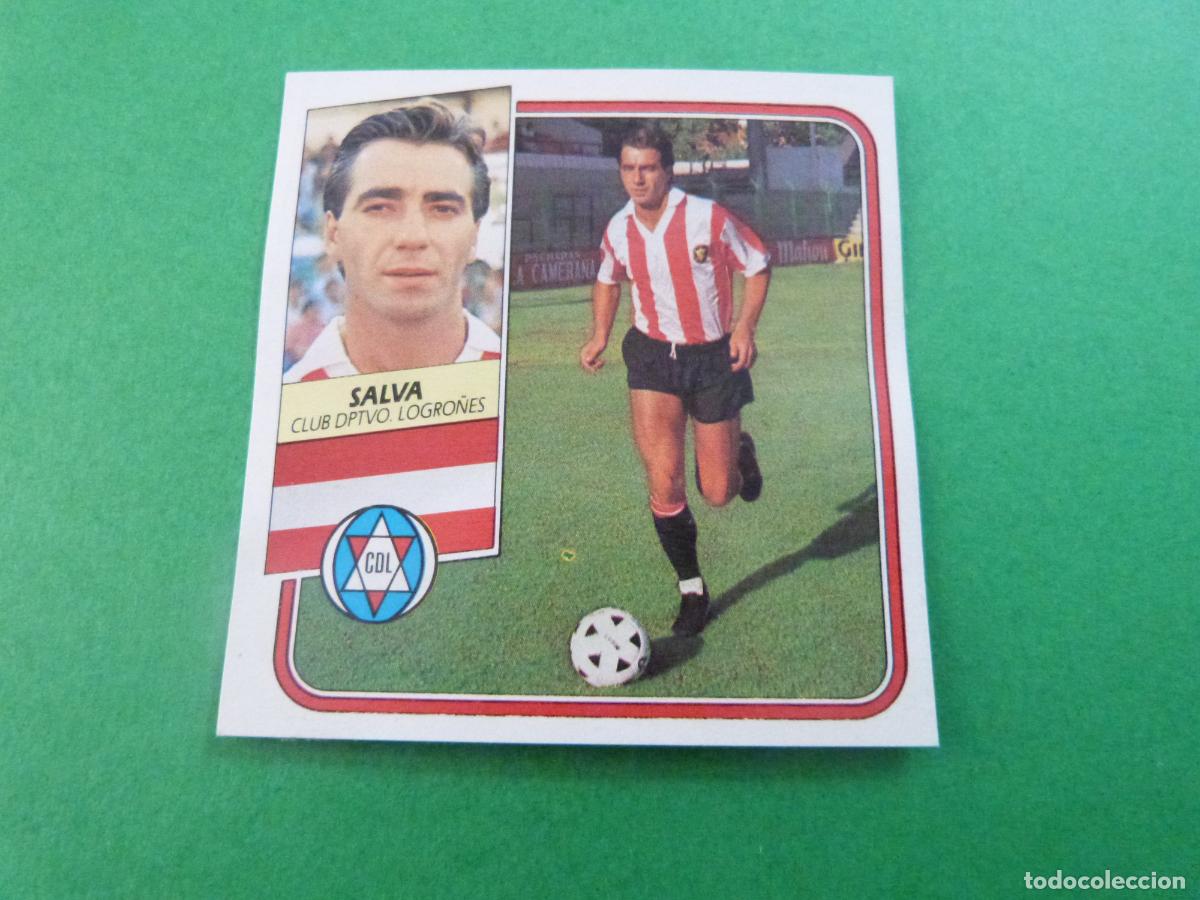 Figurine di Calcio: CROMO FUTBOL SALVA C.D. LOGRO&Ntilde;ES DESPEGADO LIGA ESTE 89-90
