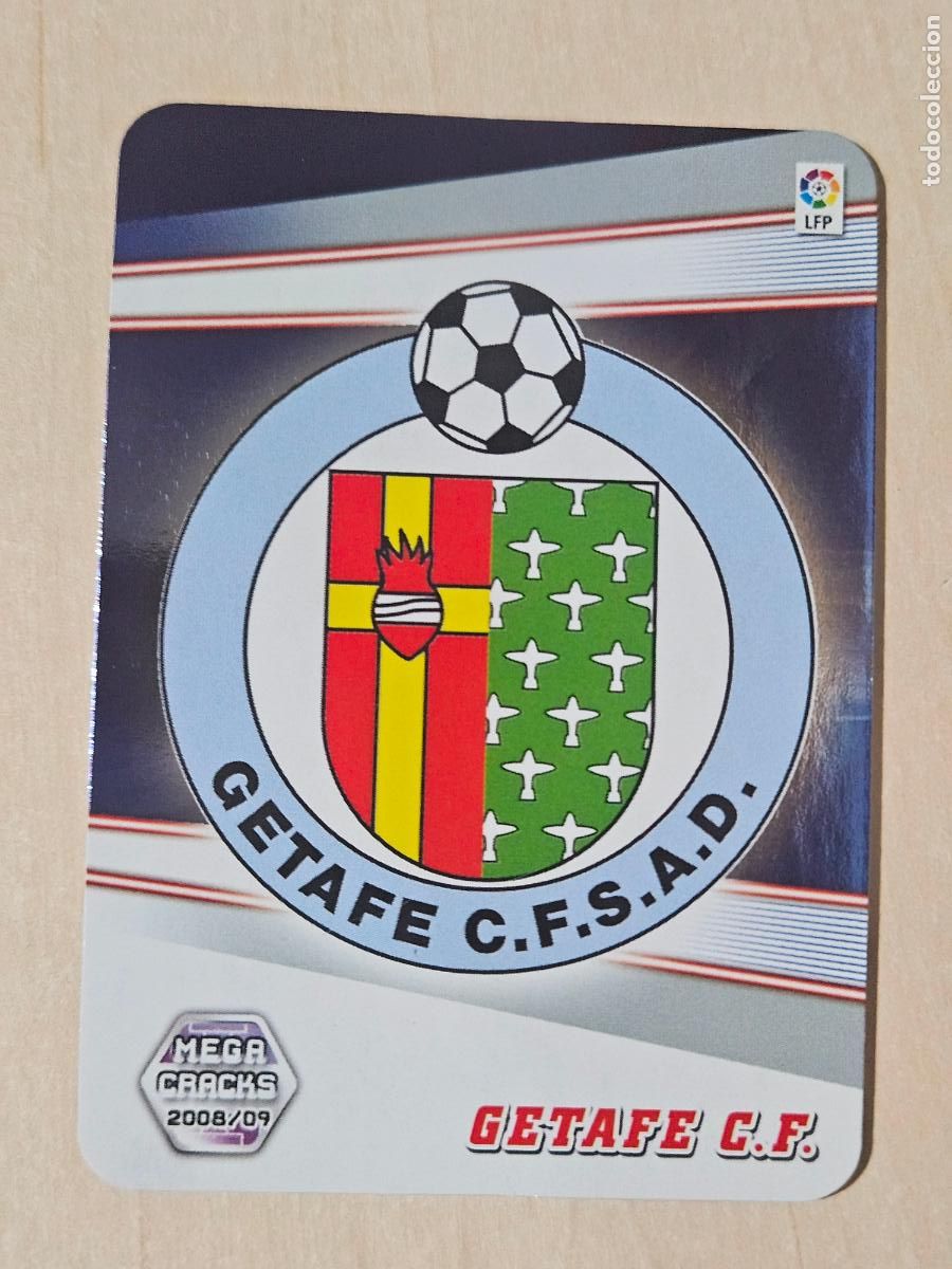 Football Stickers: CROMO N&ordm; 127 ESCUDO - MEGACRACKS 2008 09 - GETAFE
