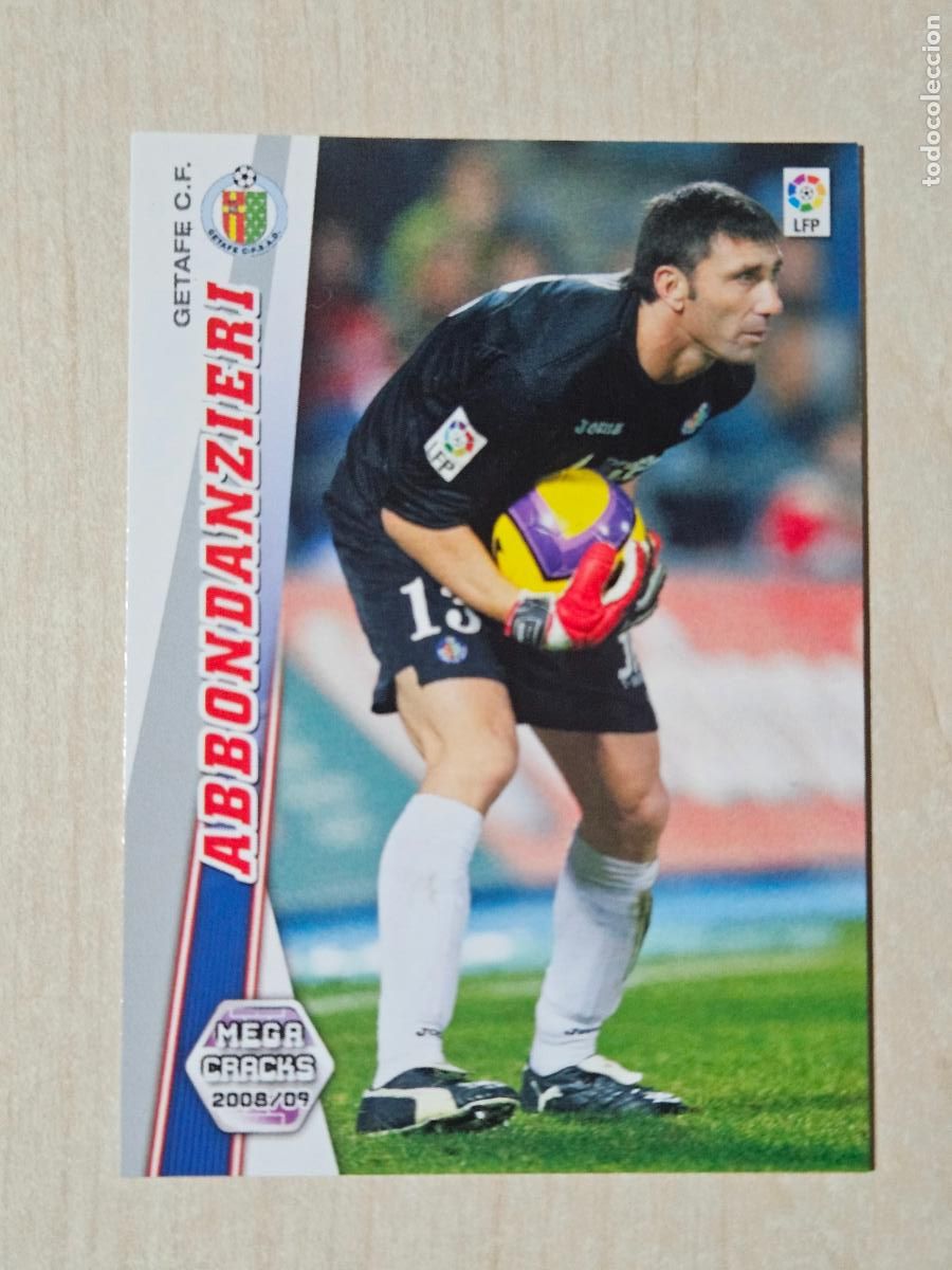 Football Stickers: CROMO N&ordm; 128 ABBONDANZIERI - MEGACRACKS 2008 09 - GETAFE