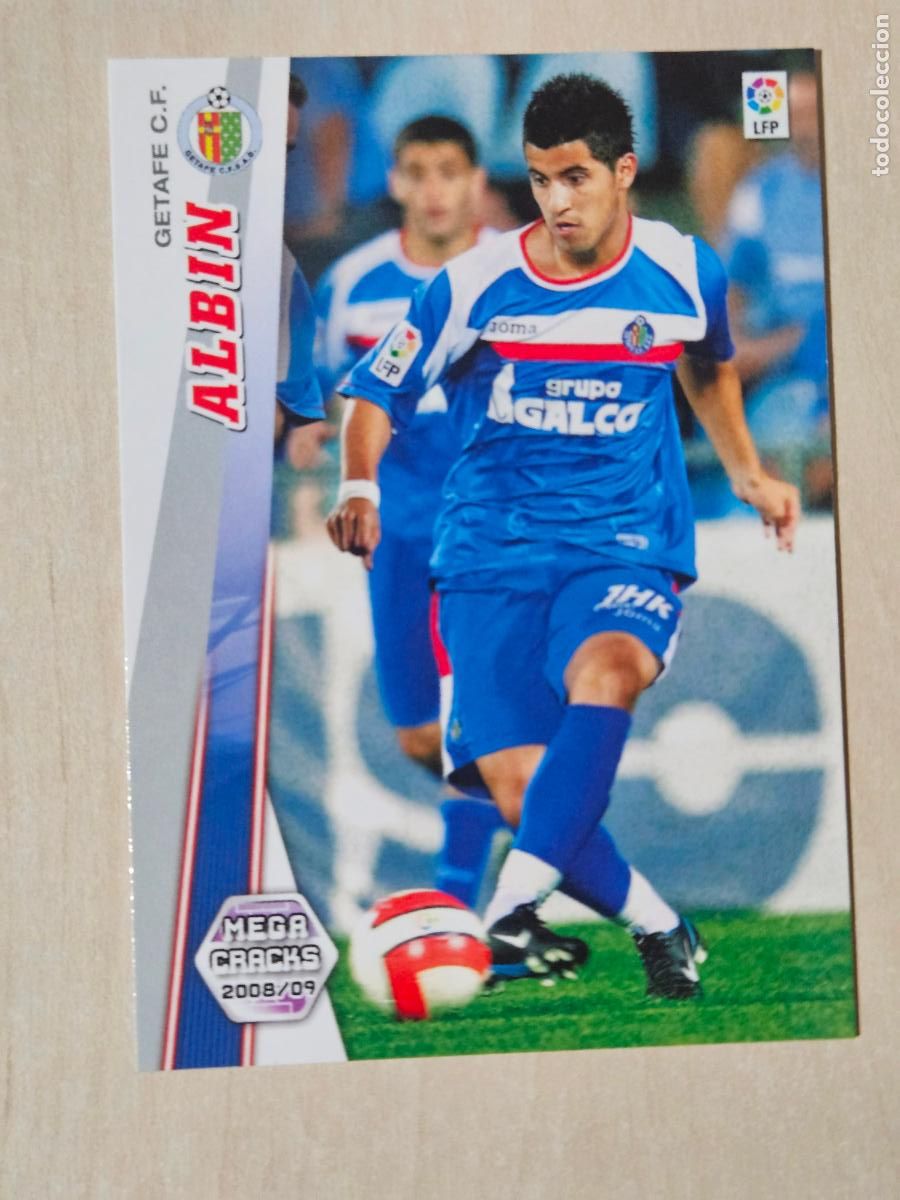 Football Stickers: CROMO N&ordm; 141 ALBIN - MEGACRACKS 2008 09 - GETAFE