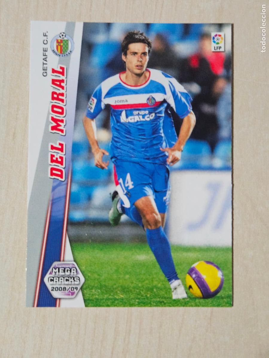 Football Stickers: CROMO N&ordm; 142 DEL MORAL - MEGACRACKS 2008 09 - GETAFE