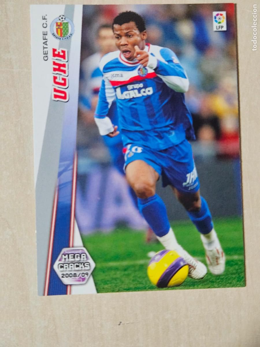 Football Stickers: CROMO N&ordm; 143 UCHE - MEGACRACKS 2008 09 - GETAFE
