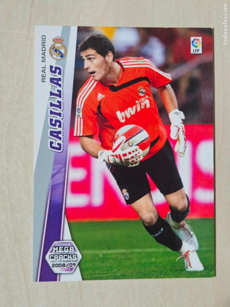 Football Stickers: CROMO N&ordm; 146 CASILLAS - MEGACRACKS 2008 09 - REAL MADRID