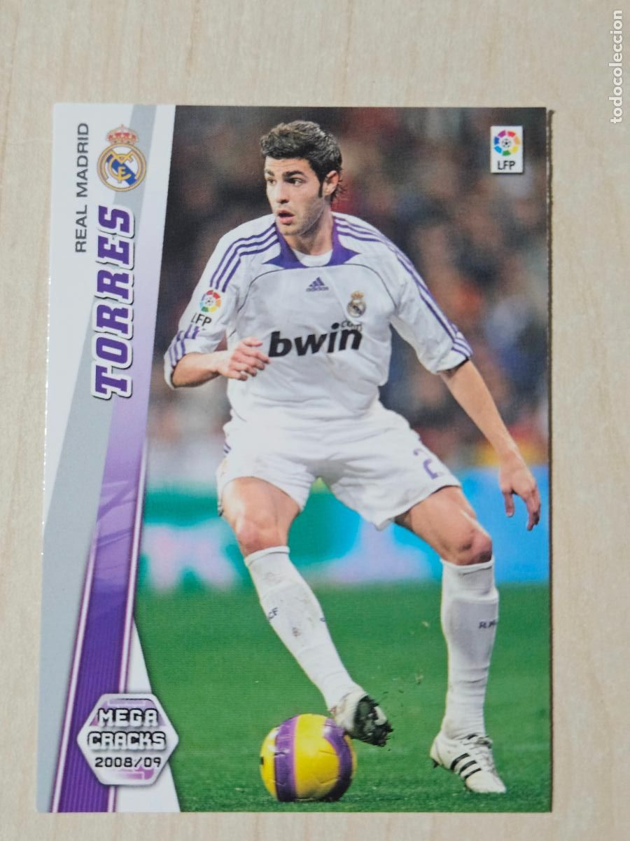 Football Stickers: CROMO N&ordm; 153 TORRES - MEGACRACKS 2008 09 - REAL MADRID
