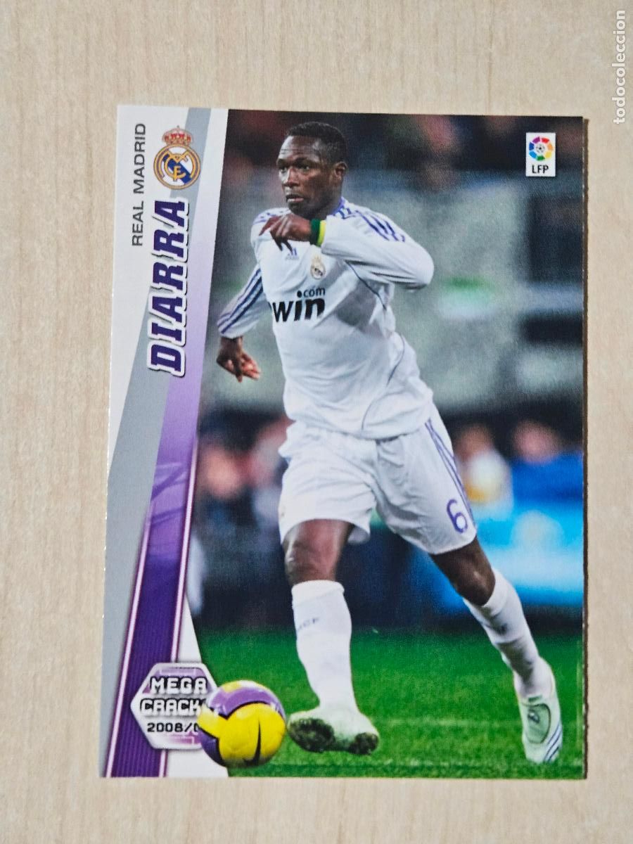 Football Stickers: CROMO N&ordm; 157 DIARRA - MEGACRACKS 2008 09 - REAL MADRID