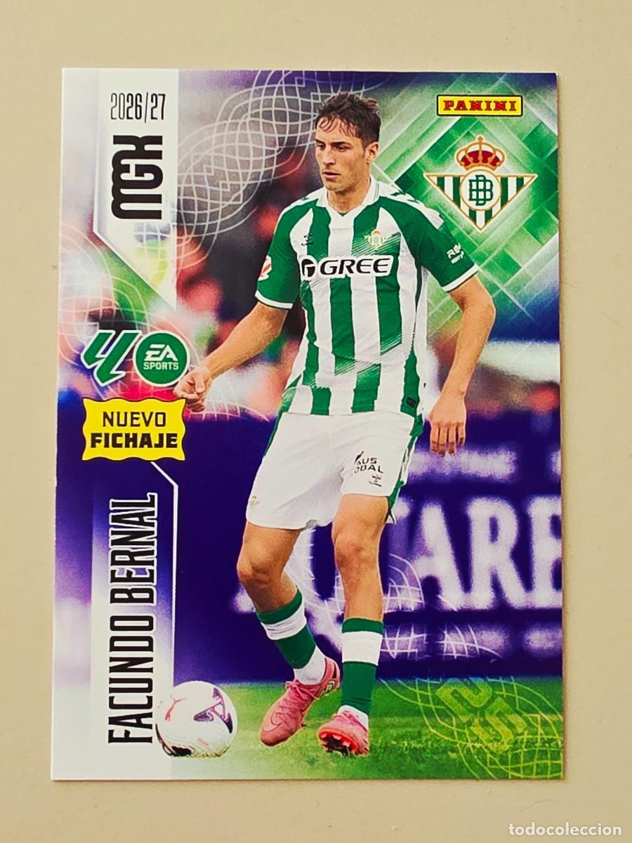 Football Stickers: 484 Facundo Bernal, Real Betis, Nuevo Fichaje, Panini Megacracks MGK 2026 2027 26 27