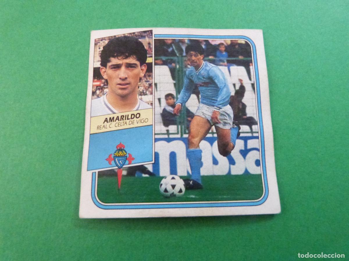 Football Stickers: CROMO FUTBOL AMARILDO CELTA DE VIGO DESPEGADO LIGA ESTE 89-90