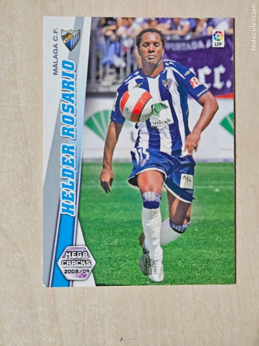 Football Stickers: CROMO N&ordm; 167 HELDER ROSARIO - MEGACRACKS 2008 09 - MALAGA