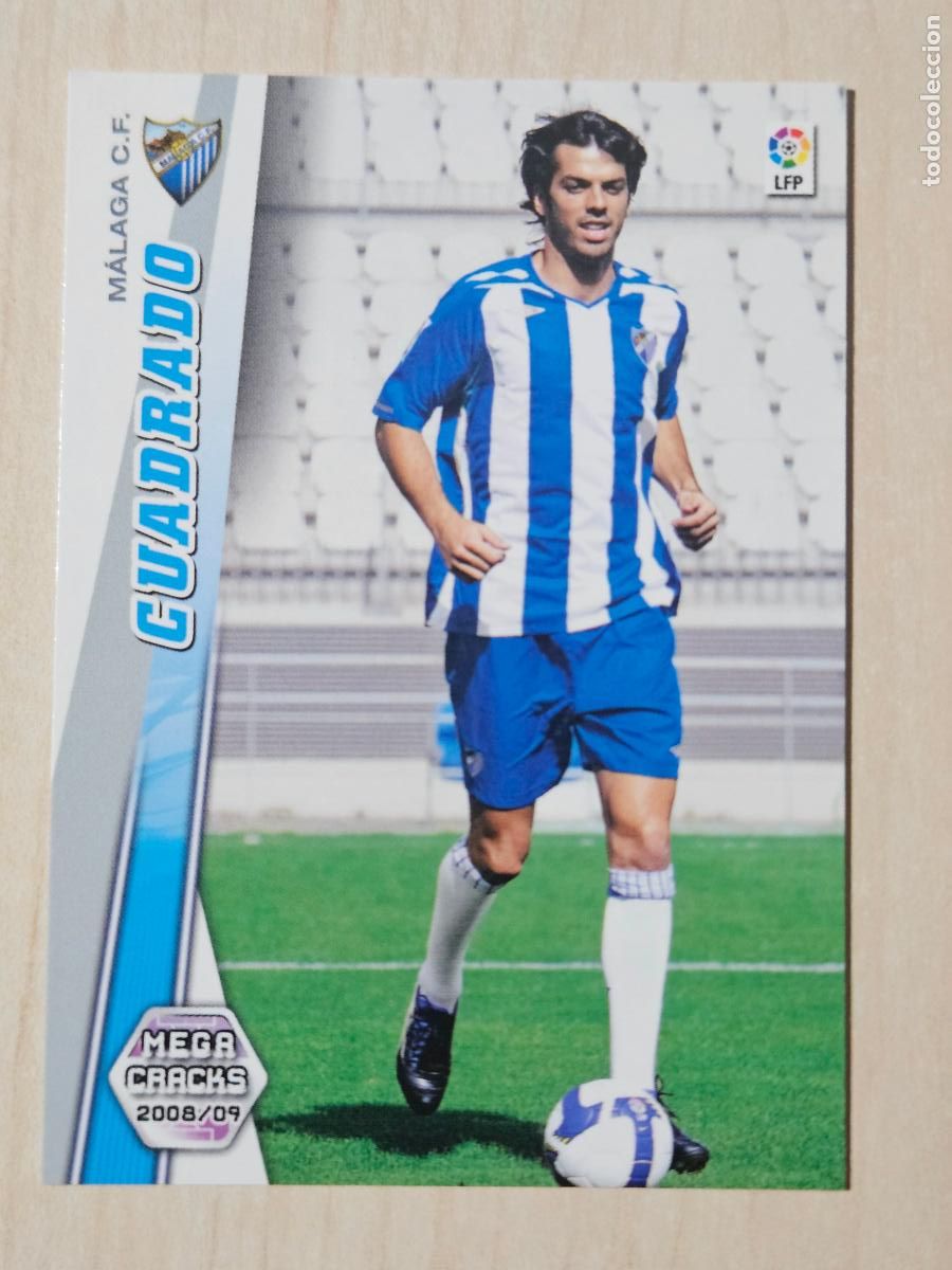 Football Stickers: CROMO N&ordm; 170 CUADRADO - MEGACRACKS 2008 09 - MALAGA