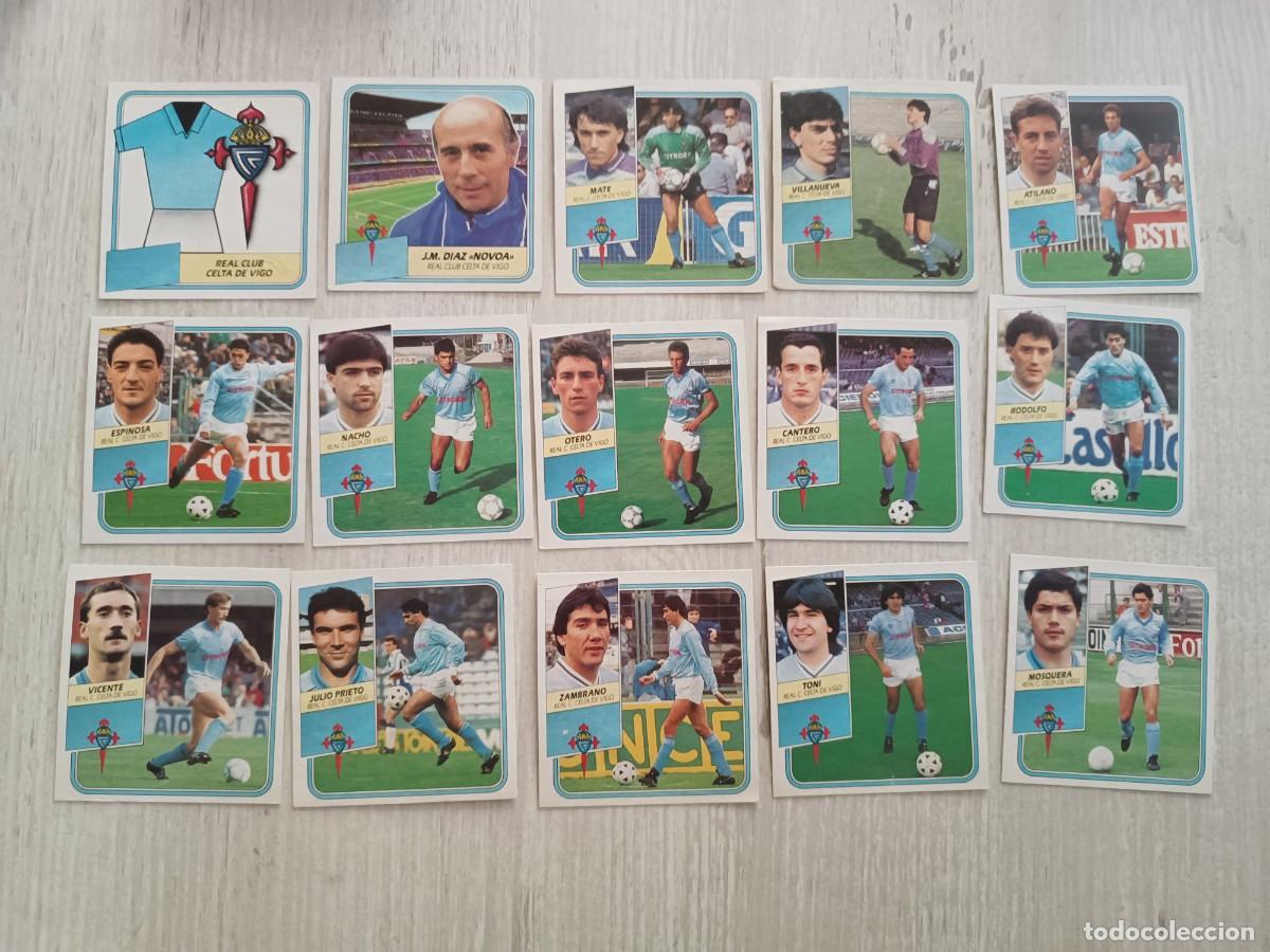 Cromos de Futebol: LOTE 15 CROMOS REAL C. CELTA DE VIGO LIGA ESTE 89 90. RECUPERADOS.