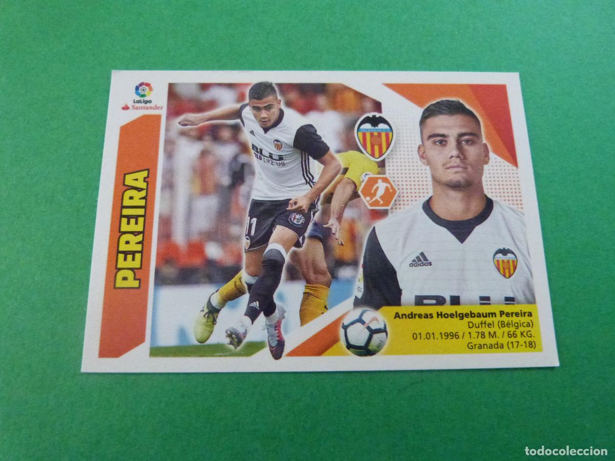 Football Stickers: CROMO FUTBOL PEREIRA VALENCIA C.F. COLOCA SIN PEGAR N&ordm; 12 BIS LIGA ESTE 2017-2018/17-18 PANINI