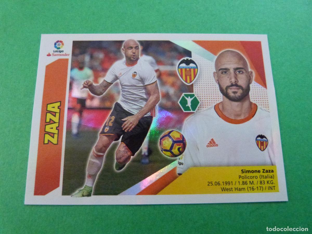 Football Stickers: CROMO FUTBOL ZAZA VALENCIA C.F. SIN PEGAR N&ordm; 16 LIGA ESTE 2017-2018/17-18 PANINI