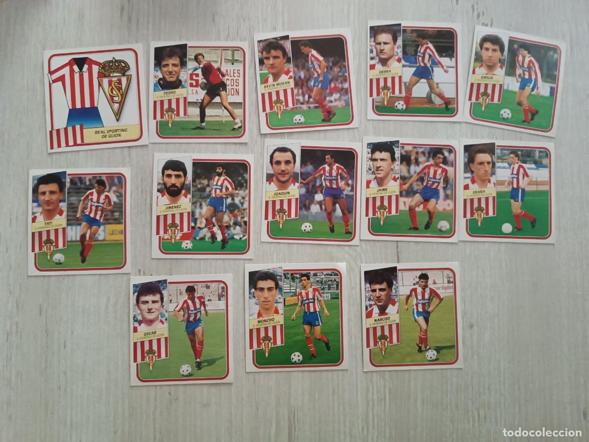 Cromos de Futebol: LOTE 13 CROMOS R. SPORTING DE GIJ&Oacute;N LIGA ESTE 89 90. RECUPERADOS.
