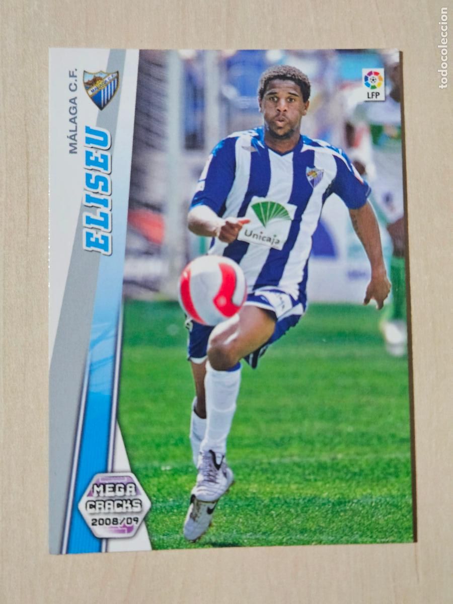 Fu&szlig;ball-Sticker: CROMO N&ordm; 172 ELISEU - MEGACRACKS 2008 09 - MALAGA