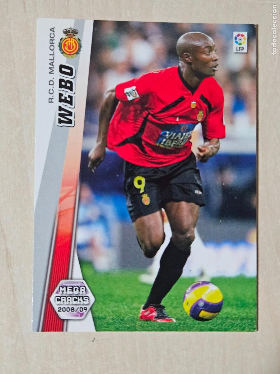 Cartes &agrave; collectionner de Football: CROMO N&ordm; 197 WEBO - MEGACRACKS 2008 09 - MALLORCA