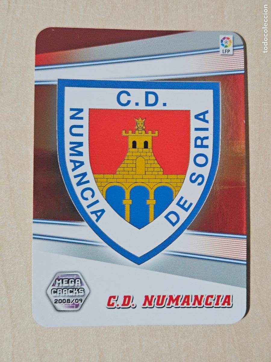 Cartes &agrave; collectionner de Football: CROMO N&ordm; 199 ESCUDO - MEGACRACKS 2008 09 - NUMANCIA