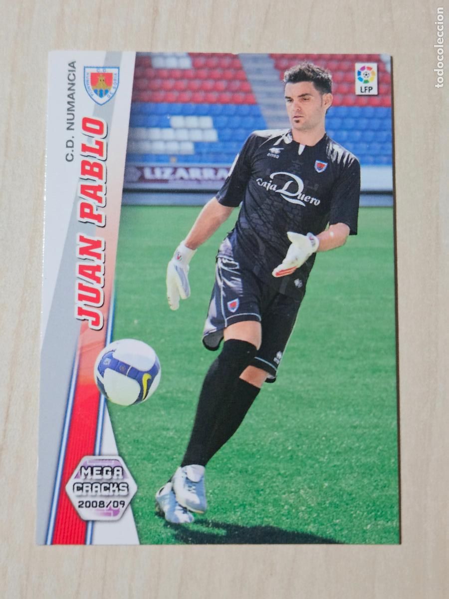 Cartes &agrave; collectionner de Football: CROMO N&ordm; 200 JUAN PABLO - MEGACRACKS 2008 09 - NUMANCIA