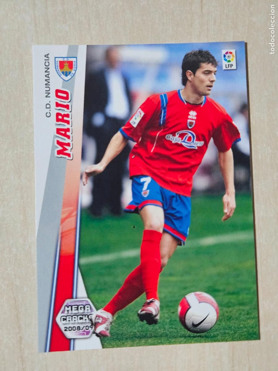 Figurine di Calcio: CROMO N&ordm; 211 MARIO - MEGACRACKS 2008 09 - NUMANCIA