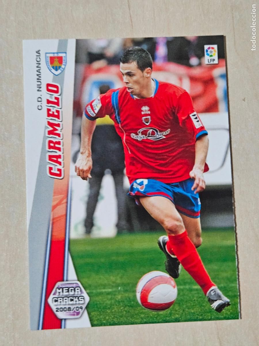 Figurine di Calcio: CROMO N&ordm; 212 CARMELO - MEGACRACKS 2008 09 - NUMANCIA